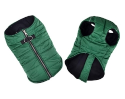 Zip Up Dog Puffer Vest - Dark Green Roxy & Lulu, wooflink, susan lanci, dog clothes, small dog clothes, urban pup, pooch outfitters, dogo, hip doggie, doggie design, small dog dress, pet clotes, dog boutique. pet boutique, bloomingtails dog boutique, dog raincoat, dog rain coat, pet raincoat, dog shampoo, pet shampoo, dog bathrobe, pet bathrobe, dog carrier, small dog carrier, doggie couture, pet couture, dog football, dog toys, pet toys, dog clothes sale, pet clothes sale, shop local, pet store, dog store, dog chews, pet chews, worthy dog, dog bandana, pet bandana, dog halloween, pet halloween, dog holiday, pet holiday, dog teepee, custom dog clothes, pet pjs, dog pjs, pet pajamas, dog pajamas,dog sweater, pet sweater, dog hat, fabdog, fab dog, dog puffer coat, dog winter ja