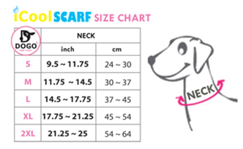 Scarf Size Chart