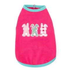 Bunny Hop Tee Roxy & Lulu, wooflink, susan lanci, dog clothes, small dog clothes, urban pup, pooch outfitters, dogo, hip doggie, doggie design, small dog dress, pet clotes, dog boutique. pet boutique, bloomingtails dog boutique, dog raincoat, dog rain coat, pet raincoat, dog shampoo, pet shampoo, dog bathrobe, pet bathrobe, dog carrier, small dog carrier, doggie couture, pet couture, dog football, dog toys, pet toys, dog clothes sale, pet clothes sale, shop local, pet store, dog store, dog chews, pet chews, worthy dog, dog bandana, pet bandana, dog halloween, pet halloween, dog holiday, pet holiday, dog teepee, custom dog clothes, pet pjs, dog pjs, pet pajamas, dog pajamas,dog sweater, pet sweater, dog hat, fabdog, fab dog, dog puffer coat, dog winter ja