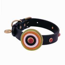 Happy Camper Collar & Leash - Brown Circle wooflink, susan lanci, dog clothes, small dog clothes, urban pup, pooch outfitters, dogo, hip doggie, doggie design, small dog dress, pet clotes, dog boutique. pet boutique, bloomingtails dog boutique, dog raincoat, dog rain coat, pet raincoat, dog shampoo, pet shampoo, dog bathrobe, pet bathrobe, dog carrier, small dog carrier, doggie couture, pet couture, dog football, dog toys, pet toys, dog clothes sale, pet clothes sale, shop local, pet store, dog store, dog chews, pet chews, worthy dog, dog bandana, pet bandana, dog halloween, pet halloween, dog holiday, pet holiday, dog teepee, custom dog clothes, pet pjs, dog pjs, pet pajamas, dog pajamas,dog sweater, pet sweater, dog hat, fabdog, fab dog, dog puffer coat, dog winter jacket, dog col
