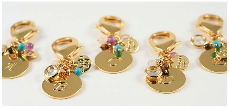 Gold Initial Charms 