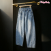 Stone Wash Barrel Jeans For Mom by Wooflink  - wf-barrelwash