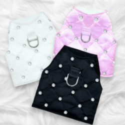 Glamour Baby Dog Harness glamour baby harness, dog harness, pet harness, hello doggie, small dog harness, small pet harness, designer dog clothes, designer pet clothes, pet clothes, dpg clothes, large dog, small dog, rhinestone dog, fancy dog dog sale, pet sale