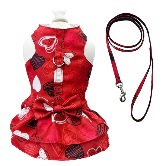 Abstract Hearts Dress & Lead abstract dress, abstract hearts dog dress, dog hearts, hearts, hearts pet dress, dress,dog dress, wooflink, wooflink dress, new, sale, dog dress new, someone special dress, pet dress, pet clothes, dg clothes, small dog clothing, small dog dress, designer dog, designer dog dress, wooflink designer, holiday, holidays, dog holiday, dog clothing, dog valentines day, pet valentines day, valentines day