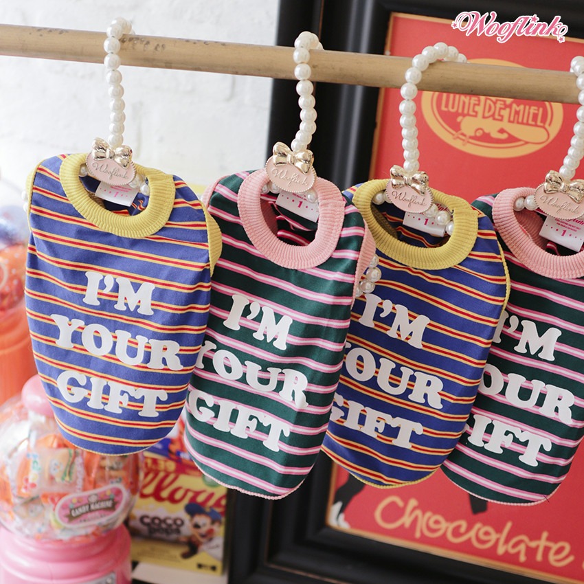 Im Your Gift Im your gift shirt, pet shirt, dog shirt, wooflinkn dog shirt, woofllinkn shirt, pets, dogs, casual dog tee,dog coat, pet coat, dog winter coat, pet winter coat, fashion coat, dog tweed, dig handmade, pet tweed, small dog coat, small pet coat,dog harness, pet harness, dog, pet, dog boutique, pet boutique, sale dogs, pet sale, dog store, pet store, doggie couture, bloomingtails dog boutique, new dog designs, new pet design, chanel harness, chanel pet harness, chanel dog harness, dog spring designs, harness sale, harness clearance, hello doggie