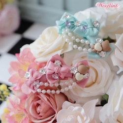 Sweet Candy Bow sweet candy dog bow,dog bow, pet bow, hair bow, small dog bow, dog fashion bow, pet fashion, bow, bloomingtails dog boutique, trendy, trendy dog fashion, small dog fashion, dog design, pet design, wooflink, sun kissed bow