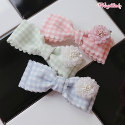 Cutie Honey Hairbow cutie honey hairbow, gingham hairbow for dogs, sweet candy dog bow,dog bow, pet bow, hair bow, small dog bow, dog fashion bow, pet fashion, bow, bloomingtails dog boutique, trendy, trendy dog fashion, small dog fashion, dog design, pet design, wooflink, sun kissed bow