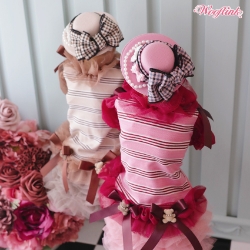 Fall In Love Blouse by Wooflink blouse, dog bouse, pet blouse, pet shirt, dog shirt, pet striped shiirt, pet clothing, small dog clothing, small dog clothes, dog shirt, dog striped, wooflink shirt, sweet dog clothes