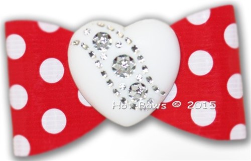 Dog Bows - Dots Amore Roxy & Lulu, wooflink, susan lanci, dog clothes, small dog clothes, urban pup, pooch et couture, dog football, dog toys, pet toys, dog clothes sale, pet clothes sale, shop local, pet store, dog store, dog chews, pet chews, worthy dog, dog bandana, pet bandana, dog halloween, pet halloween, dog holiday, pet holiday, dog teepee, custom dog clothes, pet pjs, dog pjs, pet pajamas, dog pajamas,dog sweater, pet sweater, dog hat, fabdog, fab dog, dog puffer coat, dog winter ja