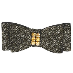 Black Glitzerati Gold Giltmore Hairbow by Susan Lanci Roxy & Lulu, wooflink, susan lanci, dog clothes, small dog clothes, urban pup, pooch outfitters, dogo, hip doggie, doggie design, small dog dress, pet clotes, dog boutique. pet boutique, bloomingtails dog boutique, dog raincoat, dog rain coat, pet raincoat, dog shampoo, pet shampoo, dog bathrobe, pet bathrobe, dog carrier, small dog carrier, doggie couture, pet couture, dog football, dog toys, pet toys, dog clothes sale, pet clothes sale, shop local, pet store, dog store, dog chews, pet chews, worthy dog, dog bandana, pet bandana, dog halloween, pet halloween, dog holiday, pet holiday, dog teepee, custom dog clothes, pet pjs, dog pjs, pet pajamas, dog pajamas,dog sweater, pet sweater, dog hat, fabdog, fab dog, dog puffer coat, dog winter ja