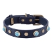 Boho Collar & Lead in Blue - dosh-bluebohoS-XWU