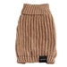 Brown Knit Turtleneck Dog Sweater - lb-brown-sweater