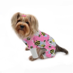 Bumblebee & Flower Minky Pajamas Roxy & Lulu, wooflink, susan lanci, dog clothes, small dog clothes, urban pup, pooch outfitters, dogo, hip doggie, doggie design, small dog dress, pet clotes, dog boutique. pet boutique, bloomingtails dog boutique, dog raincoat, dog rain coat, pet raincoat, dog shampoo, pet shampoo, dog bathrobe, pet bathrobe, dog carrier, small dog carrier, doggie couture, pet couture, dog football, dog toys, pet toys, dog clothes sale, pet clothes sale, shop local, pet store, dog store, dog chews, pet chews, worthy dog, dog bandana, pet bandana, dog halloween, pet halloween, dog holiday, pet holiday, dog teepee, custom dog clothes, pet pjs, dog pjs, pet pajamas, dog pajamas,dog sweater, pet sweater, dog hat, fabdog, fab dog, dog puffer coat, dog winter ja
