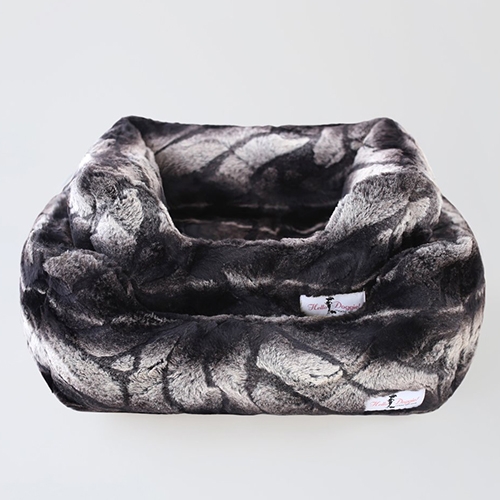 Deluxe Dog Bed in Chinchilla Roxy & Lulu, wooflink, susan lanci, dog clothes, small dog clothes, urban pup, pooch outfitters, dogo, hip doggie, doggie design, small dog dress, pet clotes, dog boutique. pet boutique, bloomingtails dog boutique, dog raincoat, dog rain coat, pet raincoat, dog shampoo, pet shampoo, dog bathrobe, pet bathrobe, dog carrier, small dog carrier, doggie couture, pet couture, dog football, dog toys, pet toys, dog clothes sale, pet clothes sale, shop local, pet store, dog store, dog chews, pet chews, worthy dog, dog bandana, pet bandana, dog halloween, pet halloween, dog holiday, pet holiday, dog teepee, custom dog clothes, pet pjs, dog pjs, pet pajamas, dog pajamas,dog sweater, pet sweater, dog hat, fabdog, fab dog, dog puffer coat, dog winter ja