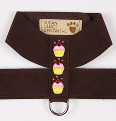 Tinkie Cupcake Harness by Susan Lanci in Many Colors wooflink, susan lanci, dog clothes, small dog clothes, urban pup, pooch outfitters, dogo, hip doggie, doggie design, small dog dress, pet clotes, dog boutique. pet boutique, bloomingtails dog boutique, dog raincoat, dog rain coat, pet raincoat, dog shampoo, pet shampoo, dog bathrobe, pet bathrobe, dog carrier, small dog carrier, doggie couture, pet couture, dog football, dog toys, pet toys, dog clothes sale, pet clothes sale, shop local, pet store, dog store, dog chews, pet chews, worthy dog, dog bandana, pet bandana, dog halloween, pet halloween, dog holiday, pet holiday, dog teepee, custom dog clothes, pet pjs, dog pjs, pet pajamas, dog pajamas,dog sweater, pet sweater, dog hat, fabdog, fab dog, dog puffer coat, dog winter jacket, dog col