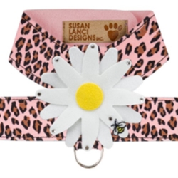 Large Daisy Tinkie Harness in Jungle-Lots of Fabulous Colors Roxy & Lulu, wooflink, susan lanci, dog clothes, small dog clothes, urban pup, pooch outfitters, dogo, hip doggie, doggie design, small dog dress, pet clotes, dog boutique. pet boutique, bloomingtails dog boutique, dog raincoat, dog rain coat, pet raincoat, dog shampoo, pet shampoo, dog bathrobe, pet bathrobe, dog carrier, small dog carrier, doggie couture, pet couture, dog football, dog toys, pet toys, dog clothes sale, pet clothes sale, shop local, pet store, dog store, dog chews, pet chews, worthy dog, dog bandana, pet bandana, dog halloween, pet halloween, dog holiday, pet holiday, dog teepee, custom dog clothes, pet pjs, dog pjs, pet pajamas, dog pajamas,dog sweater, pet sweater, dog hat, fabdog, fab dog, dog puffer coat, dog winter ja
