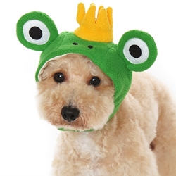 Prince Frog Dog Hat Roxy & Lulu, wooflink, susan lanci, dog clothes, small dog clothes, urban pup, pooch outfitters, dogo, hip doggie, doggie design, small dog dress, pet clotes, dog boutique. pet boutique, bloomingtails dog boutique, dog raincoat, dog rain coat, pet raincoat, dog shampoo, pet shampoo, dog bathrobe, pet bathrobe, dog carrier, small dog carrier, doggie couture, pet couture, dog football, dog toys, pet toys, dog clothes sale, pet clothes sale, shop local, pet store, dog store, dog chews, pet chews, worthy dog, dog bandana, pet bandana, dog halloween, pet halloween, dog holiday, pet holiday, dog teepee, custom dog clothes, pet pjs, dog pjs, pet pajamas, dog pajamas,dog sweater, pet sweater, dog hat, fabdog, fab dog, dog puffer coat, dog winter ja