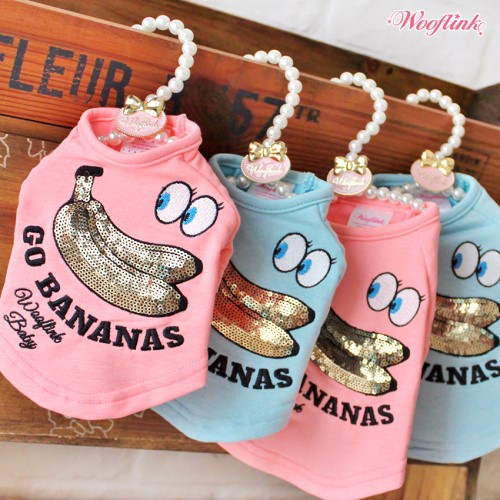 Go Bananas Dog Shirt wooflink, tonimari,pet clothes, dog clothes, puppy clothes, pet store, dog store, puppy boutique store, dog boutique, pet boutique, puppy boutique, Bloomingtails, dog, small dog clothes, large dog clothes, large dog costumes, small dog costumes, pet stuff, Halloween dog, puppy Halloween, pet Halloween, clothes, dog puppy Halloween, dog sale, pet sale, puppy sale, pet dog tank, pet tank, pet shirt, dog shirt, puppy shirt,puppy tank, I see spot, dog collars, dog leads, pet collar, pet lead,puppy collar, puppy lead, dog toys, pet toys, puppy toy, dog beds, pet beds, puppy bed,  beds,dog mat, pet mat, puppy mat, fab dog pet sweater, dog sweater, dog winter, pet winter,dog raincoat, pet raincoat, dog harness, puppy harness, pet harness, dog coll
