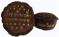 Chewy Vuiton "Happy Barkday Cake" wooflink, susan lanci, dog clothes, small dog clothes, urban pup, pooch outfitters, dogo, hip doggie, doggie design, small dog dress, pet clotes, dog boutique. pet boutique, bloomingtails dog boutique, dog raincoat, dog rain coat, pet raincoat, dog shampoo, pet shampoo, dog bathrobe, pet bathrobe, dog carrier, small dog carrier, doggie couture, pet couture, dog football, dog toys, pet toys, dog clothes sale, pet clothes sale, shop local, pet store, dog store, dog chews, pet chews, worthy dog, dog bandana, pet bandana, dog halloween, pet halloween, dog holiday, pet holiday, dog teepee, custom dog clothes, pet pjs, dog pjs, pet pajamas, dog pajamas,dog sweater, pet sweater, dog hat, fabdog, fab dog, dog puffer coat, dog winter jacket, dog col