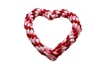 VP Heart Rope Toy in Red & White Roxy & Lulu, wooflink, susan lanci, dog clothes, small dog clothes, urban pup, pooch outfitters, dogo, hip doggie, doggie design, small dog dress, pet clotes, dog boutique. pet boutique, bloomingtails dog boutique, dog raincoat, dog rain coat, pet raincoat, dog shampoo, pet shampoo, dog bathrobe, pet bathrobe, dog carrier, small dog carrier, doggie couture, pet couture, dog football, dog toys, pet toys, dog clothes sale, pet clothes sale, shop local, pet store, dog store, dog chews, pet chews, worthy dog, dog bandana, pet bandana, dog halloween, pet halloween, dog holiday, pet holiday, dog teepee, custom dog clothes, pet pjs, dog pjs, pet pajamas, dog pajamas,dog sweater, pet sweater, dog hat, fabdog, fab dog, dog puffer coat, dog winter ja