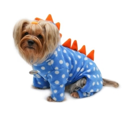 Polka Dot Dino Fleece Jammies Roxy & Lulu, wooflink, susan lanci, dog clothes, small dog clothes, urban pup, pooch outfitters, dogo, hip doggie, doggie design, small dog dress, pet clotes, dog boutique. pet boutique, bloomingtails dog boutique, dog raincoat, dog rain coat, pet raincoat, dog shampoo, pet shampoo, dog bathrobe, pet bathrobe, dog carrier, small dog carrier, doggie couture, pet couture, dog football, dog toys, pet toys, dog clothes sale, pet clothes sale, shop local, pet store, dog store, dog chews, pet chews, worthy dog, dog bandana, pet bandana, dog halloween, pet halloween, dog holiday, pet holiday, dog teepee, custom dog clothes, pet pjs, dog pjs, pet pajamas, dog pajamas,dog sweater, pet sweater, dog hat, fabdog, fab dog, dog puffer coat, dog winter ja