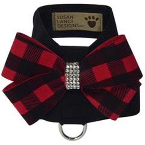 Red Gingham Nouveau Bow Tinkie Harness Roxy & Lulu, wooflink, susan lanci, dog clothes, small dog clothes, urban pup, pooch outfitters, dogo, hip doggie, doggie design, small dog dress, pet clotes, dog boutique. pet boutique, bloomingtails dog boutique, dog raincoat, dog rain coat, pet raincoat, dog shampoo, pet shampoo, dog bathrobe, pet bathrobe, dog carrier, small dog carrier, doggie couture, pet couture, dog football, dog toys, pet toys, dog clothes sale, pet clothes sale, shop local, pet store, dog store, dog chews, pet chews, worthy dog, dog bandana, pet bandana, dog halloween, pet halloween, dog holiday, pet holiday, dog teepee, custom dog clothes, pet pjs, dog pjs, pet pajamas, dog pajamas,dog sweater, pet sweater, dog hat, fabdog, fab dog, dog puffer coat, dog winter ja