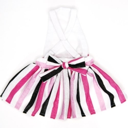 Pink & Black Striped Sundress Roxy & Lulu, wooflink, susan lanci, dog clothes, small dog clothes, urban pup, pooch outfitters, dogo, hip doggie, doggie design, small dog dress, pet clotes, dog boutique. pet boutique, bloomingtails dog boutique, dog raincoat, dog rain coat, pet raincoat, dog shampoo, pet shampoo, dog bathrobe, pet bathrobe, dog carrier, small dog carrier, doggie couture, pet couture, dog football, dog toys, pet toys, dog clothes sale, pet clothes sale, shop local, pet store, dog store, dog chews, pet chews, worthy dog, dog bandana, pet bandana, dog halloween, pet halloween, dog holiday, pet holiday, dog teepee, custom dog clothes, pet pjs, dog pjs, pet pajamas, dog pajamas,dog sweater, pet sweater, dog hat, fabdog, fab dog, dog puffer coat, dog winter ja