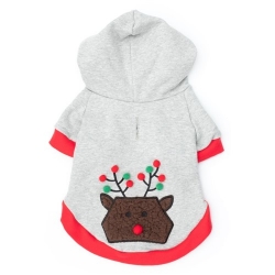 Pom Pom Reindeer Pullover Roxy & Lulu, wooflink, susan lanci, dog clothes, small dog clothes, urban pup, pooch outfitters, dogo, hip doggie, doggie design, small dog dress, pet clotes, dog boutique. pet boutique, bloomingtails dog boutique, dog raincoat, dog rain coat, pet raincoat, dog shampoo, pet shampoo, dog bathrobe, pet bathrobe, dog carrier, small dog carrier, doggie couture, pet couture, dog football, dog toys, pet toys, dog clothes sale, pet clothes sale, shop local, pet store, dog store, dog chews, pet chews, worthy dog, dog bandana, pet bandana, dog halloween, pet halloween, dog holiday, pet holiday, dog teepee, custom dog clothes, pet pjs, dog pjs, pet pajamas, dog pajamas,dog sweater, pet sweater, dog hat, fabdog, fab dog, dog puffer coat, dog winter ja