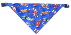 Bandana Dog Collars - Racecar Dog  wooflink, susan lanci, dog clothes, small dog clothes, urban pup, pooch outfitters, dogo, hip doggie, doggie design, small dog dress, pet clotes, dog boutique. pet boutique, bloomingtails dog boutique, dog raincoat, dog rain coat, pet raincoat, dog shampoo, pet shampoo, dog bathrobe, pet bathrobe, dog carrier, small dog carrier, doggie couture, pet couture, dog football, dog toys, pet toys, dog clothes sale, pet clothes sale, shop local, pet store, dog store, dog chews, pet chews, worthy dog, dog bandana, pet bandana, dog halloween, pet halloween, dog holiday, pet holiday, dog teepee, custom dog clothes, pet pjs, dog pjs, pet pajamas, dog pajamas,dog sweater, pet sweater, dog hat, fabdog, fab dog, dog puffer coat, dog winter jacket, dog col