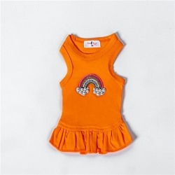 Rainbow Dress in 4 Vibrant Colors Roxy & Lulu, wooflink, susan lanci, dog clothes, small dog clothes, urban pup, pooch outfitters, dogo, hip doggie, doggie design, small dog dress, pet clotes, dog boutique. pet boutique, bloomingtails dog boutique, dog raincoat, dog rain coat, pet raincoat, dog shampoo, pet shampoo, dog bathrobe, pet bathrobe, dog carrier, small dog carrier, doggie couture, pet couture, dog football, dog toys, pet toys, dog clothes sale, pet clothes sale, shop local, pet store, dog store, dog chews, pet chews, worthy dog, dog bandana, pet bandana, dog halloween, pet halloween, dog holiday, pet holiday, dog teepee, custom dog clothes, pet pjs, dog pjs, pet pajamas, dog pajamas,dog sweater, pet sweater, dog hat, fabdog, fab dog, dog puffer coat, dog winter ja