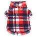 Red/Navy Plaid Sherpa Pullover with Zipper - wd-red-fleece