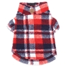 Red/Navy Plaid Sherpa Pullover with Zipper wooflink, susan lanci, dog clothes, small dog clothes, urban pup, pooch outfitters, dogo, hip doggie, doggie design, small dog dress, pet clotes, dog boutique. pet boutique, bloomingtails dog boutique, dog raincoat, dog rain coat, pet raincoat, dog shampoo, pet shampoo, dog bathrobe, pet bathrobe, dog carrier, small dog carrier, doggie couture, pet couture, dog football, dog toys, pet toys, dog clothes sale, pet clothes sale, shop local, pet store, dog store, dog chews, pet chews, worthy dog, dog bandana, pet bandana, dog halloween, pet halloween, dog holiday, pet holiday, dog teepee, custom dog clothes, pet pjs, dog pjs, pet pajamas, dog pajamas,dog sweater, pet sweater, dog hat, fabdog, fab dog, dog puffer coat, dog winter jacket, dog col