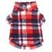 Red/Navy Plaid Sherpa Pullover with Zipper - wd-red-fleece