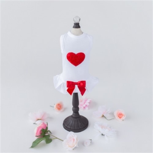 Puff Heart Dress in Red or Pink dog bowls,susan lanci, puppia,wooflink, luxury dog boutique,tonimari,pet clothes, dog clothes, puppy clothes, pet store, dog store, puppy boutique store, dog boutique, pet boutique, puppy boutique, Bloomingtails, dog, small dog clothes, large dog clothes, large dog costumes, small dog costumes, pet stuff, Halloween dog, puppy Halloween, pet Halloween, clothes, dog puppy Halloween, dog sale, pet sale, puppy sale, pet dog tank, pet tank, pet shirt, dog shirt, puppy shirt,puppy tank, I see spot, dog collars, dog leads, pet collar, pet lead,puppy collar, puppy lead, dog toys, pet toys, puppy toy, dog beds, pet beds, puppy bed,  beds,dog mat, pet mat, puppy mat, fab dog pet sweater, dog sweater, dog winter, pet winter,dog raincoat, pet raincoat,