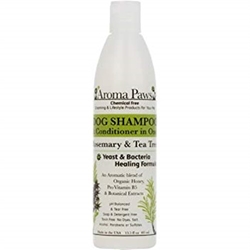 Aroma Paws -  Rosemary & Tea Tree Shampoo & Conditioner in One wooflink, susan lanci, dog clothes, small dog clothes, urban pup, pooch outfitters, dogo, hip doggie, doggie design, small dog dress, pet clotes, dog boutique. pet boutique, bloomingtails dog boutique, dog raincoat, dog rain coat, pet raincoat, dog shampoo, pet shampoo, dog bathrobe, pet bathrobe, dog carrier, small dog carrier, doggie couture, pet couture, dog football, dog toys, pet toys, dog clothes sale, pet clothes sale, shop local, pet store, dog store, dog chews, pet chews, worthy dog, dog bandana, pet bandana, dog halloween, pet halloween, dog holiday, pet holiday, dog teepee, custom dog clothes, pet pjs, dog pjs, pet pajamas, dog pajamas,dog sweater, pet sweater, dog hat, fabdog, fab dog, dog puffer coat, dog winter jacket, dog col