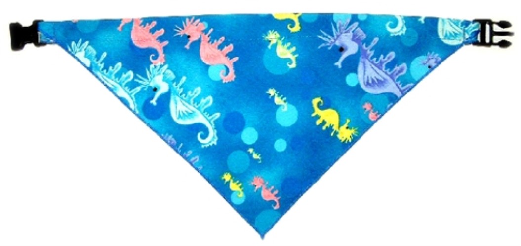 Bandana Dog Collars - Seahorse   puppy bed,  beds,dog mat, pet mat, puppy mat, fab dog pet sweater, dog swepet clothes, dog clothes, puppy clothes, pet store, dog store, puppy boutique store, dog boutique, pet boutique, puppy boutique, Bloomingtails, dog, small dog clothes, large dog clothes, large dog costumes, small dog costumes, pet stuff, Halloween dog, puppy Halloween, pet Halloween, clothes, dog puppy Halloween, dog sale, pet sale, puppy sale, pet dog tank, pet tank, pet shirt, dog shirt, puppy shirt,puppy tank, I see spot, dog collars, dog leads, pet collar, pet lead,puppy collar, puppy lead, dog toys, pet toys, puppy toy, dog beds, pet beds, puppy bed,  beds,dog mat, pet mat, puppy mat, fab dog pet sweater, dog sweater, dog winter, pet winter,dog raincoat, pet rai