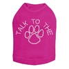 Talk To The Paw Tee in Many Colors Roxy & Lulu, wooflink, susan lanci, dog clothes, small dog clothes, urban pup, pooch outfitters, dogo, hip doggie, doggie design, small dog dress, pet clotes, dog boutique. pet boutique, bloomingtails dog boutique, dog raincoat, dog rain coat, pet raincoat, dog shampoo, pet shampoo, dog bathrobe, pet bathrobe, dog carrier, small dog carrier, doggie couture, pet couture, dog football, dog toys, pet toys, dog clothes sale, pet clothes sale, shop local, pet store, dog store, dog chews, pet chews, worthy dog, dog bandana, pet bandana, dog halloween, pet halloween, dog holiday, pet holiday, dog teepee, custom dog clothes, pet pjs, dog pjs, pet pajamas, dog pajamas,dog sweater, pet sweater, dog hat, fabdog, fab dog, dog puffer coat, dog winter ja