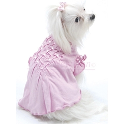 Think in Pink Hand Smocked Tee wooflink, susan lanci, dog clothes, small dog clothes, urban pup, pooch outfitters, dogo, hip doggie, doggie design, small dog dress, pet clotes, dog boutique. pet boutique, bloomingtails dog boutique, dog raincoat, dog rain coat, pet raincoat, dog shampoo, pet shampoo, dog bathrobe, pet bathrobe, dog carrier, small dog carrier, doggie couture, pet couture, dog football, dog toys, pet toys, dog clothes sale, pet clothes sale, shop local, pet store, dog store, dog chews, pet chews, worthy dog, dog bandana, pet bandana, dog halloween, pet halloween, dog holiday, pet holiday, dog teepee, custom dog clothes, pet pjs, dog pjs, pet pajamas, dog pajamas,dog sweater, pet sweater, dog hat, fabdog, fab dog, dog puffer coat, dog winter jacket, dog col