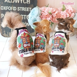 Tiki Bar by Wooflink Roxy & Lulu, wooflink, susan lanci, dog clothes, small dog clothes, urban pup, pooch outfitters, dogo, hip doggie, doggie design, small dog dress, pet clotes, dog boutique. pet boutique, bloomingtails dog boutique, dog raincoat, dog rain coat, pet raincoat, dog shampoo, pet shampoo, dog bathrobe, pet bathrobe, dog carrier, small dog carrier, doggie couture, pet couture, dog football, dog toys, pet toys, dog clothes sale, pet clothes sale, shop local, pet store, dog store, dog chews, pet chews, worthy dog, dog bandana, pet bandana, dog halloween, pet halloween, dog holiday, pet holiday, dog teepee, custom dog clothes, pet pjs, dog pjs, pet pajamas, dog pajamas,dog sweater, pet sweater, dog hat, fabdog, fab dog, dog puffer coat, dog winter ja