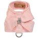 Glitzerati Nouveau Bow Tinkie Harness  with Puppy Pink Trim by Susan Lanci - sl-puppypinkglitz