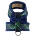Tuxedo Bow Tie Tinkie Harness in Forest Plaid - sl-tuxedoforest