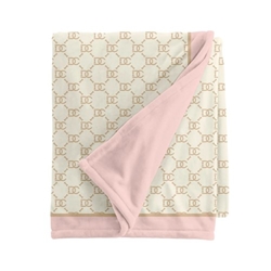 Luxe Waterproof Monogram Dog Blanket in Blush doodle couture, luxe waterproof blanket, waterproof, monogram, blanket, dog blanket, pet blanket, hello doggie, bloomingtails dog boutique, pet store, dog store, pet sale, dog sale, new pet items, new pet designs, doggie couture, pet couture, pet stuff, sale, clearance, 2023 new designs dogs, dogs, obsidian blanket, pet boutique