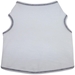 White tank with Black Ribbing - iss-solidwhiteS-VQX