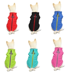 Zip Up Fleece - Lots of Colors Roxy & Lulu, wooflink, susan lanci, dog clothes, small dog clothes, urban pup, pooch outfitters, dogo, hip doggie, doggie design, small dog dress, pet clotes, dog boutique. pet boutique, bloomingtails dog boutique, dog raincoat, dog rain coat, pet raincoat, dog shampoo, pet shampoo, dog bathrobe, pet bathrobe, dog carrier, small dog carrier, doggie couture, pet couture, dog football, dog toys, pet toys, dog clothes sale, pet clothes sale, shop local, pet store, dog store, dog chews, pet chews, worthy dog, dog bandana, pet bandana, dog halloween, pet halloween, dog holiday, pet holiday, dog teepee, custom dog clothes, pet pjs, dog pjs, pet pajamas, dog pajamas,dog sweater, pet sweater, dog hat, fabdog, fab dog, dog puffer coat, dog winter ja