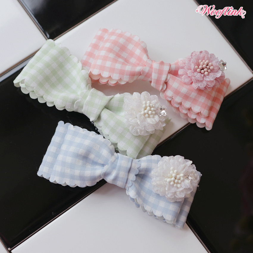 Cutie Honey Hairbow cutie honey hairbow, gingham hairbow for dogs, sweet candy dog bow,dog bow, pet bow, hair bow, small dog bow, dog fashion bow, pet fashion, bow, bloomingtails dog boutique, trendy, trendy dog fashion, small dog fashion, dog design, pet design, wooflink, sun kissed bow