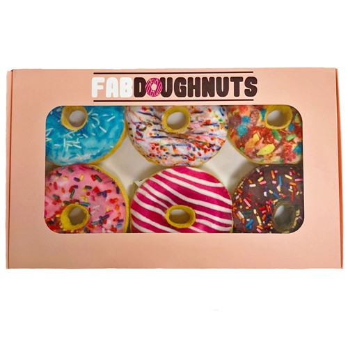 Box of 6 Doughnuts Plush Toy wooflink, susan lanci, dog clothes, small dog clothes, urban pup, pooch outfitters, dogo, hip doggie, doggie design, small dog dress, pet clotes, dog boutique. pet boutique, bloomingtails dog boutique, dog raincoat, dog rain coat, pet raincoat, dog shampoo, pet shampoo, dog bathrobe, pet bathrobe, dog carrier, small dog carrier, doggie couture, pet couture, dog football, dog toys, pet toys, dog clothes sale, pet clothes sale, shop local, pet store, dog store, dog chews, pet chews, worthy dog, dog bandana, pet bandana, dog halloween, pet halloween, dog holiday, pet holiday, dog teepee, custom dog clothes, pet pjs, dog pjs, pet pajamas, dog pajamas,dog sweater, pet sweater, dog hat, fabdog, fab dog, dog puffer coat, dog winter jacket, dog col