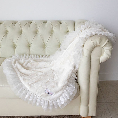 Romantic Blanket in Ivory by Hello Doggie Roxy & Lulu, wooflink, susan lanci, dog clothes, small dog clothes, urban pup, pooch outfitters, dogo, hip doggie, doggie design, small dog dress, pet clotes, dog boutique. pet boutique, bloomingtails dog boutique, dog raincoat, dog rain coat, pet raincoat, dog shampoo, pet shampoo, dog bathrobe, pet bathrobe, dog carrier, small dog carrier, doggie couture, pet couture, dog football, dog toys, pet toys, dog clothes sale, pet clothes sale, shop local, pet store, dog store, dog chews, pet chews, worthy dog, dog bandana, pet bandana, dog halloween, pet halloween, dog holiday, pet holiday, dog teepee, custom dog clothes, pet pjs, dog pjs, pet pajamas, dog pajamas,dog sweater, pet sweater, dog hat, fabdog, fab dog, dog puffer coat, dog winter ja