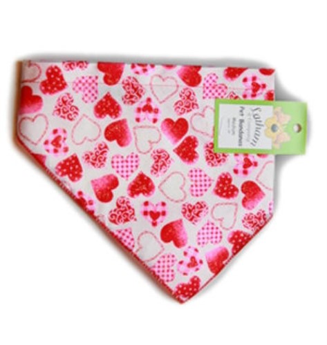 Bandana Dog Collars - Sweet Hearts wooflink, susan lanci, dog clothes, small dog clothes, urban pup, pooch outfitters, dogo, hip doggie, doggie design, small dog dress, pet clotes, dog boutique. pet boutique, bloomingtails dog boutique, dog raincoat, dog rain coat, pet raincoat, dog shampoo, pet shampoo, dog bathrobe, pet bathrobe, dog carrier, small dog carrier, doggie couture, pet couture, dog football, dog toys, pet toys, dog clothes sale, pet clothes sale, shop local, pet store, dog store, dog chews, pet chews, worthy dog, dog bandana, pet bandana, dog halloween, pet halloween, dog holiday, pet holiday, dog teepee, custom dog clothes, pet pjs, dog pjs, pet pajamas, dog pajamas,dog sweater, pet sweater, dog hat, fabdog, fab dog, dog puffer coat, dog winter jacket, dog col